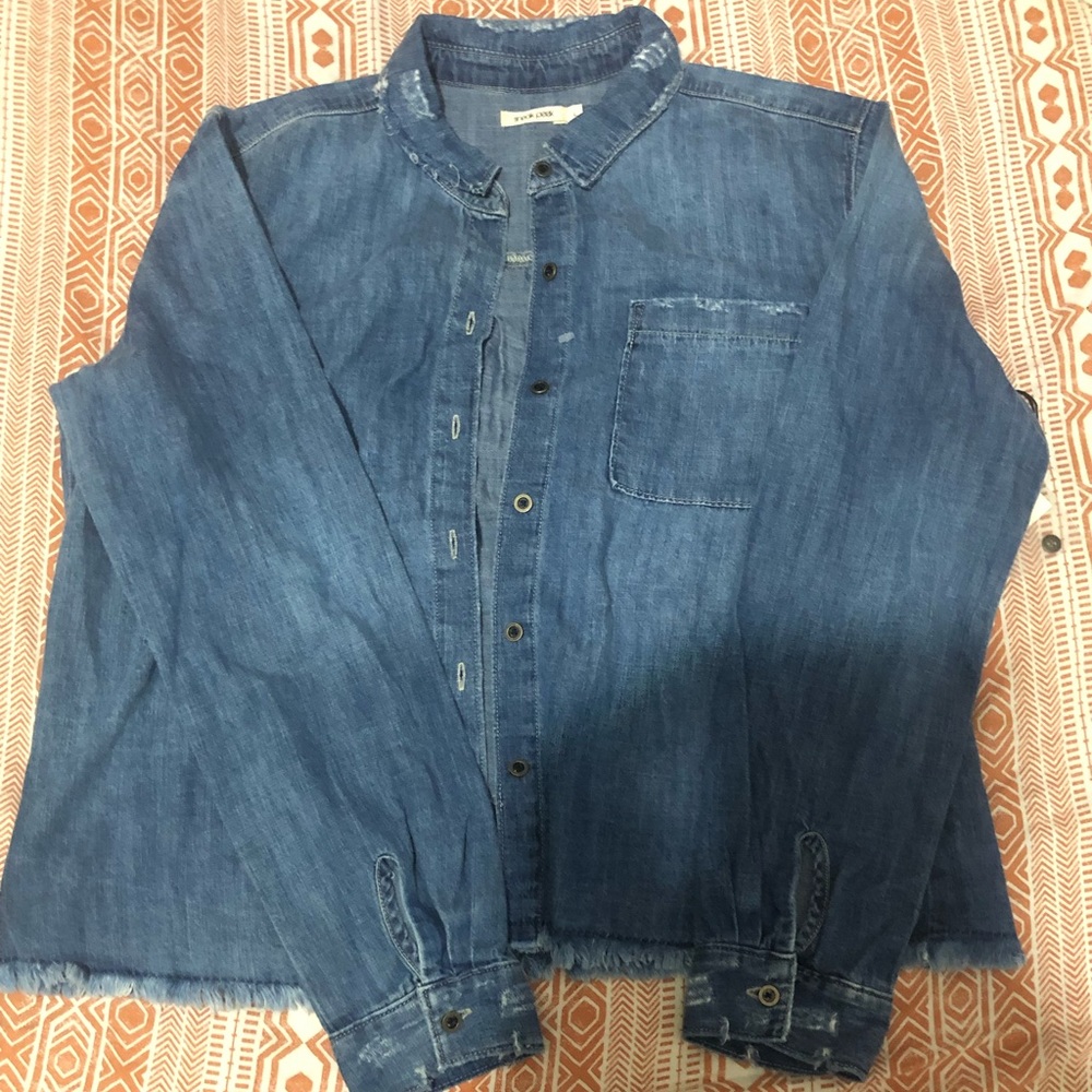 Jean button down